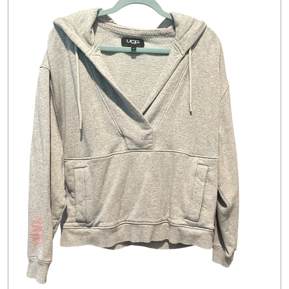 UGG Gray Joggers Set W/Orange Embroidered Logo (Hoodie&Joggers) 2pc. - Picture 4 of 9